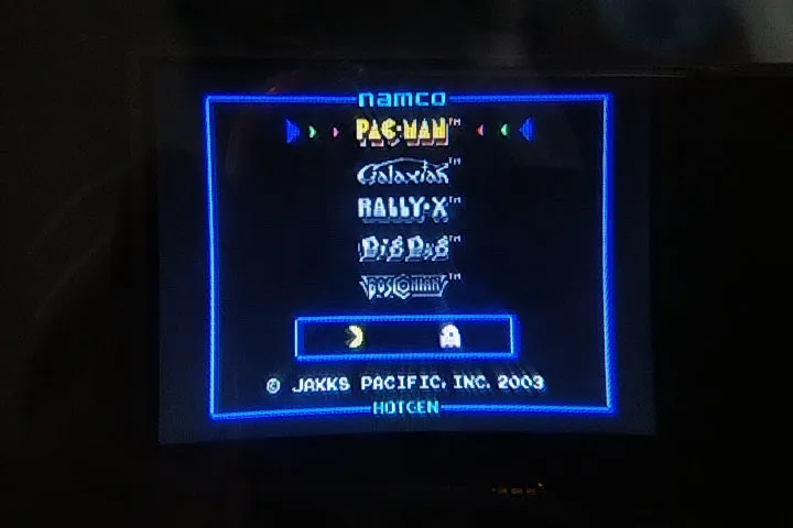 LSI NAMCO ARCADE CLASSIC PLUG & PLAY PORTABLE GAME console and PSU tested-a1109-