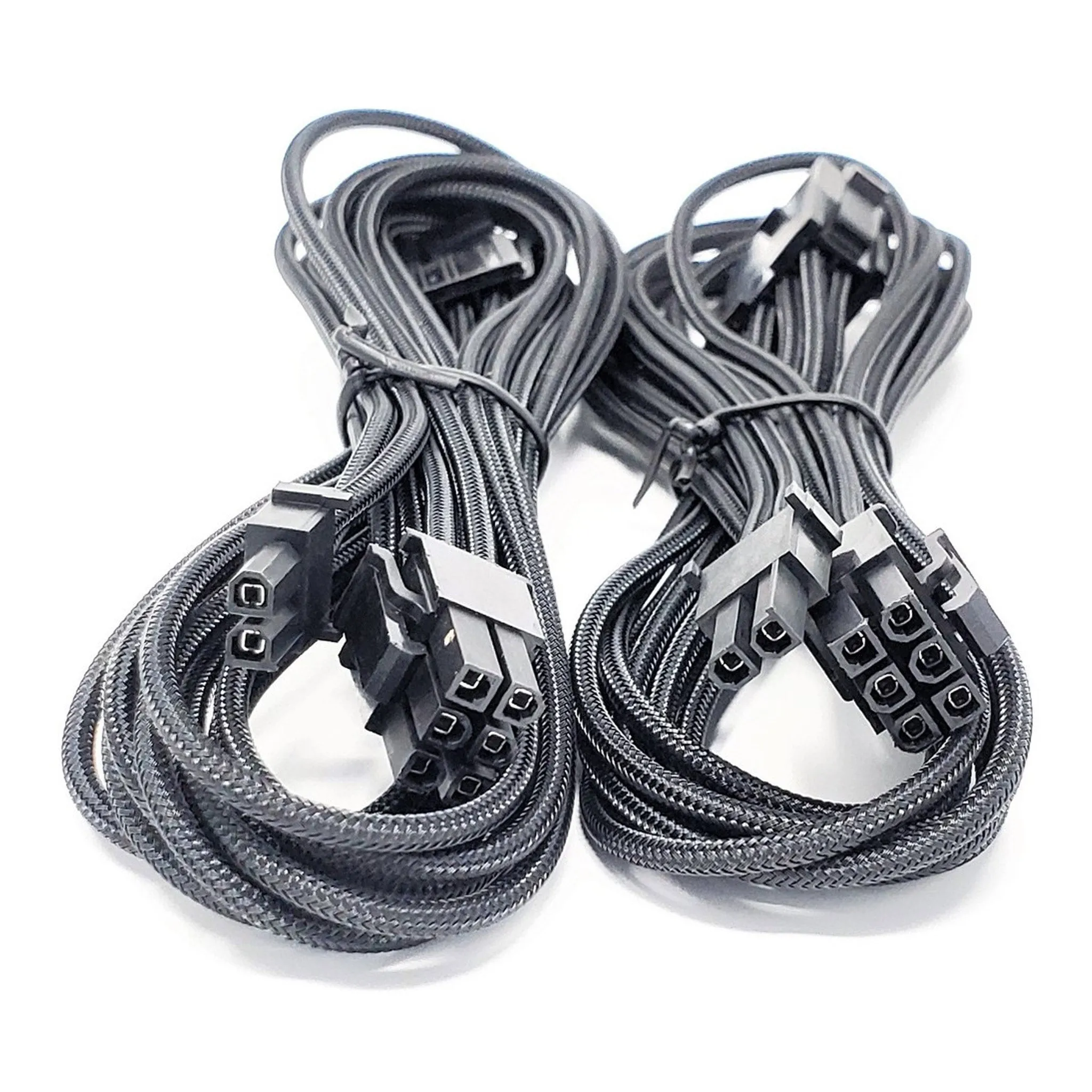 Micro Connectors F04-240BK-KIT Black Premium Sleeved PSU Cable Extension Kit