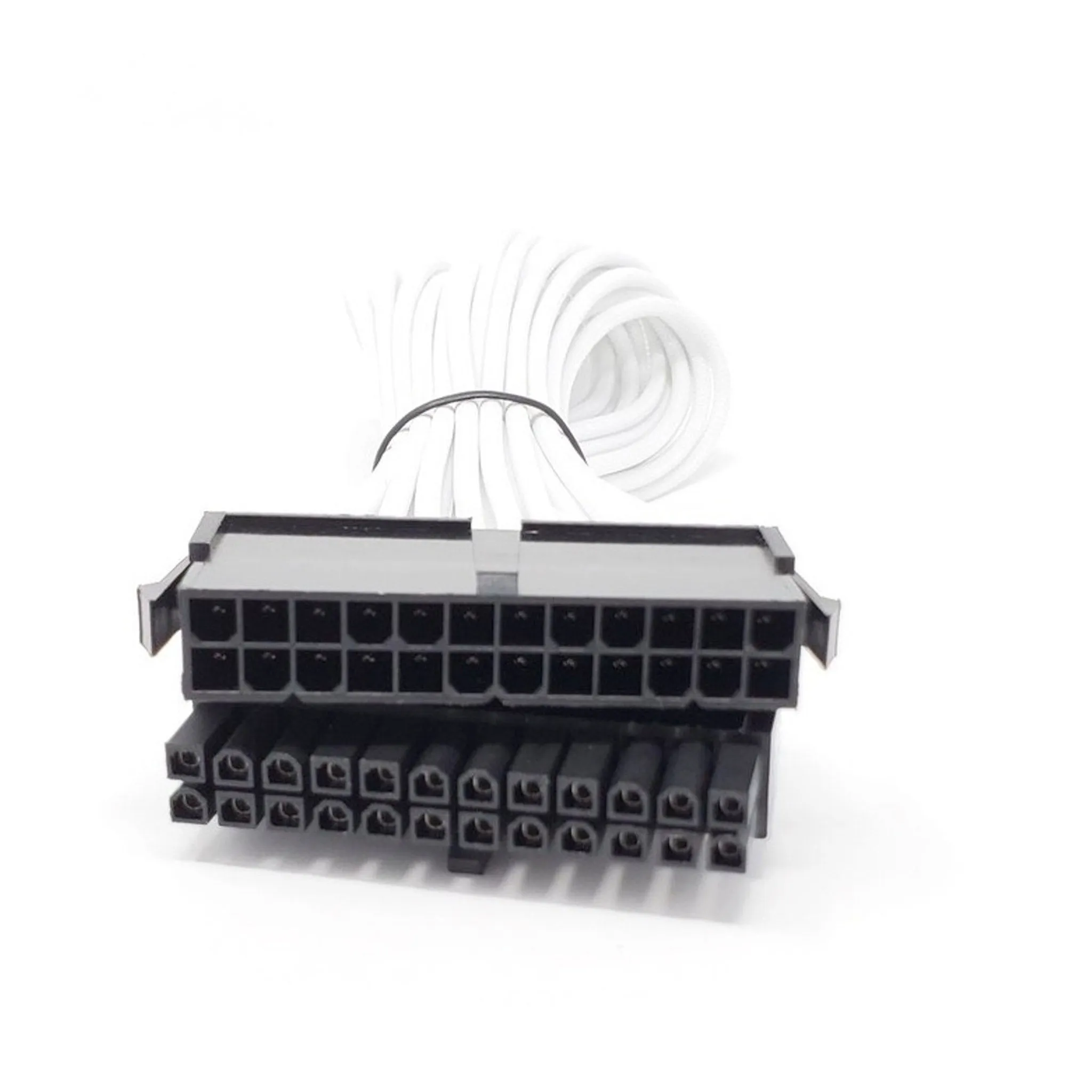 Micro Connectors F04-240W-KIT White Premium Sleeved PSU Cable Extension Kit