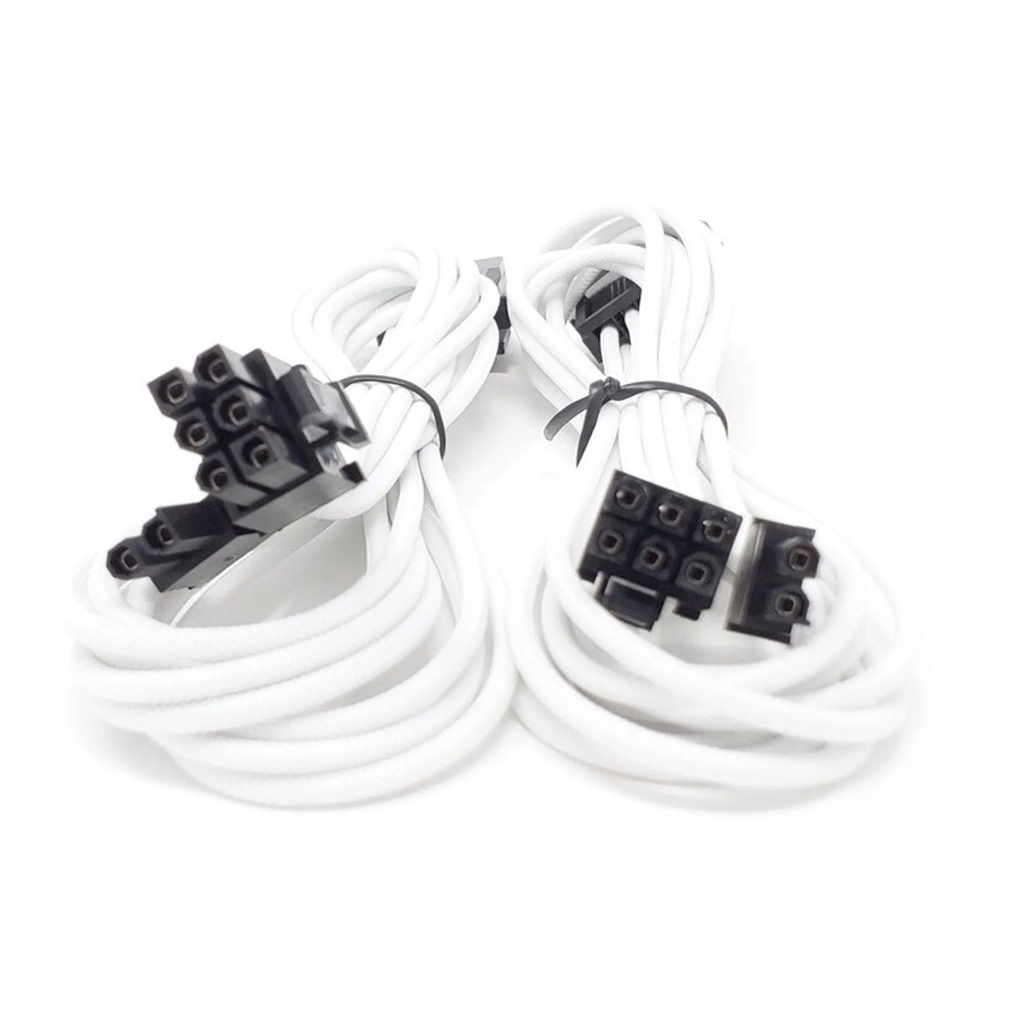 Micro Connectors F04-240W-KIT White Premium Sleeved PSU Cable Extension Kit