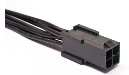ModRight Black-Out Series 4-Pin EPS to 8-Pin EPS Adapter Cable - 12" Cab-989