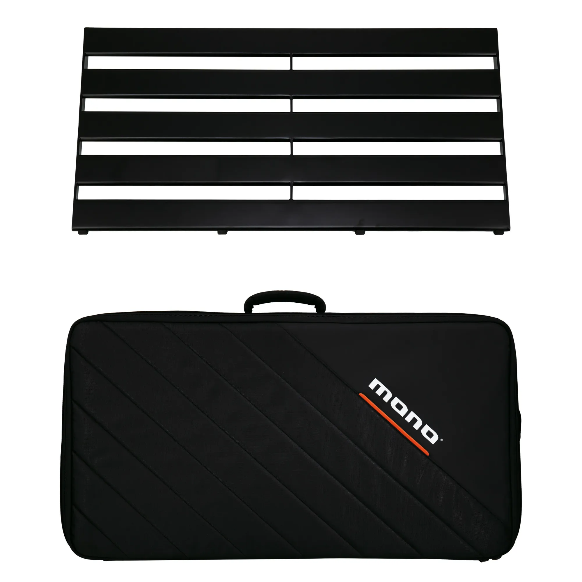 Mono Large Pedalboard Rail w/ Stealth Club Accessory Case, Black