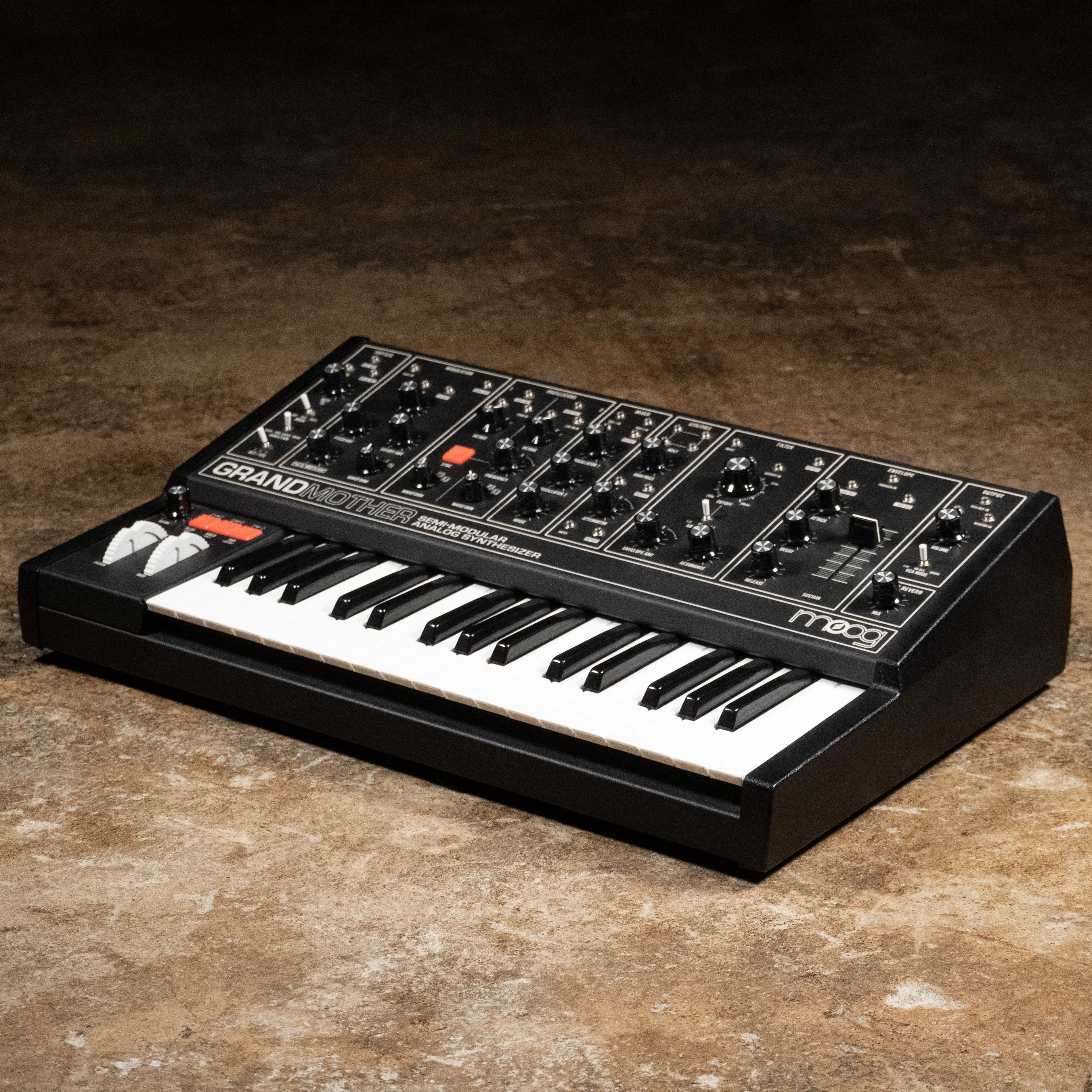 Moog Grandmother Dark Semi-Modular Analog Synthesizer w/PSU - Used