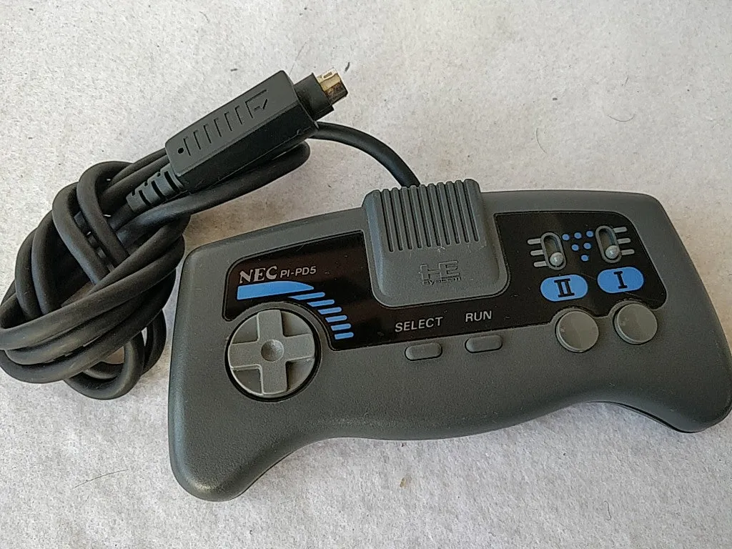 NEC PC Engine Shuttle Console(TurboGrafx-16) Pad,PSU,AV cable,Game/tested-d1028-