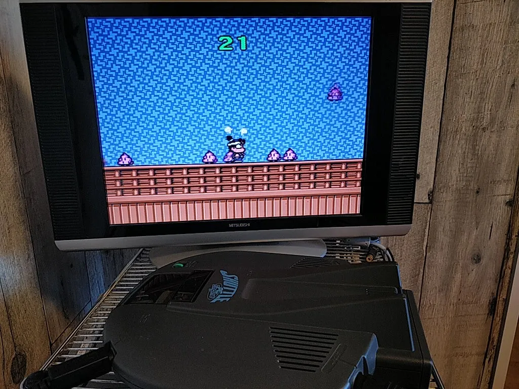NEC PC Engine Shuttle Console(TurboGrafx-16) Pad,PSU,AV cable,Game/tested-d1028-