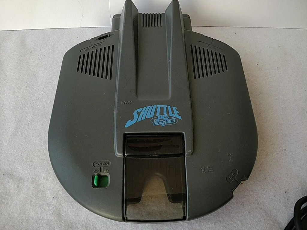 NEC PC Engine Shuttle Console(TurboGrafx-16) Pad,PSU,AV cable,Game/tested-d1028-