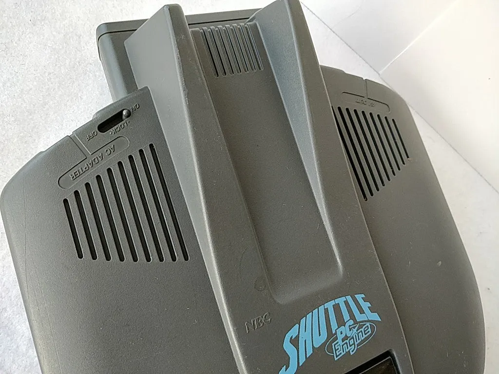 NEC PC Engine Shuttle Console(TurboGrafx-16) Pad,PSU,AV cable,Game/tested-d1028-