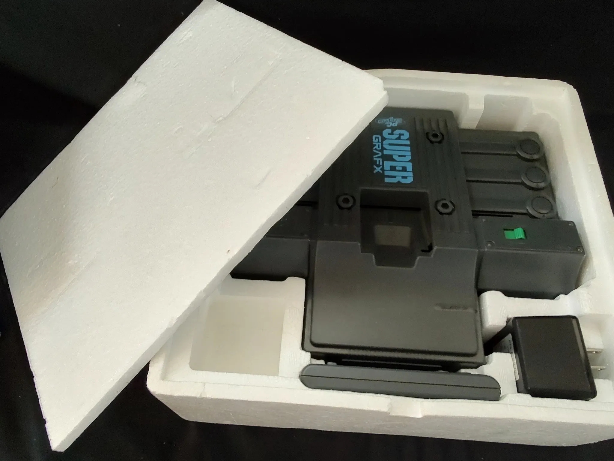 NEC PC Engine SuperGrafx PI-TG4 Console,w/Pad, PSU, AV cable, Box, Working-f1014