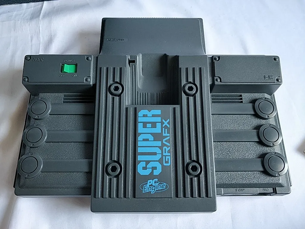 NEC PC Engine SuperGrafx (TurboGrafx-16) Console,Pad ,PSU,Game Boxed set-d0609-