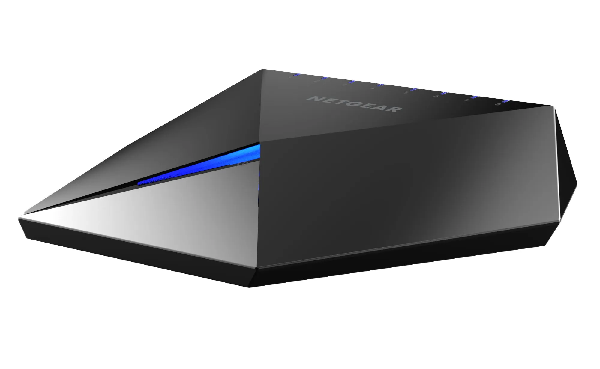 Netgear Nighthawk S8000 8-Port Gaming & Streaming Switch, 8 x Gigabit Ports, Manageable, Desktop Standable - GS808E-100NAS