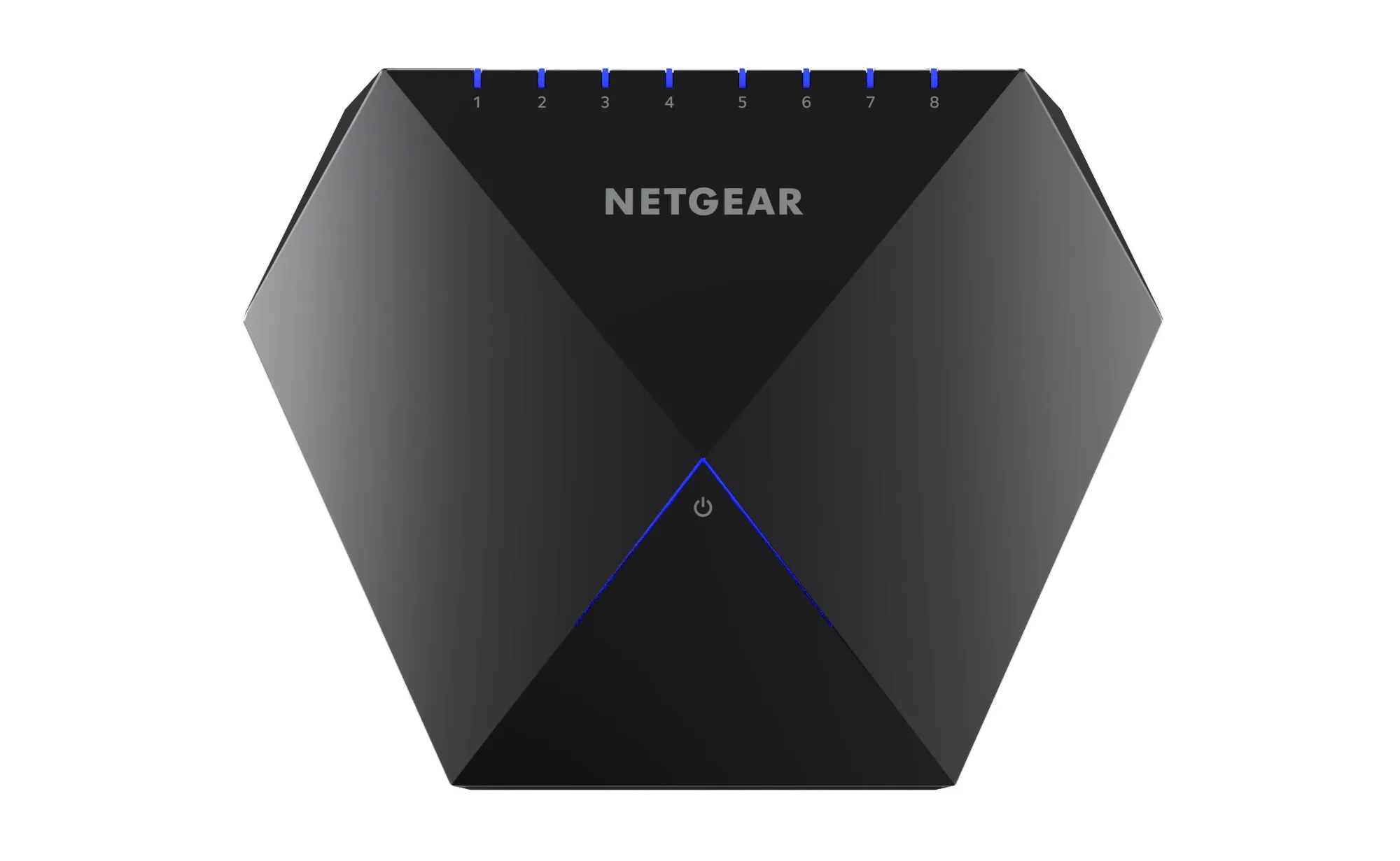 Netgear Nighthawk S8000 8-Port Gaming & Streaming Switch, 8 x Gigabit Ports, Manageable, Desktop Standable - GS808E-100NAS