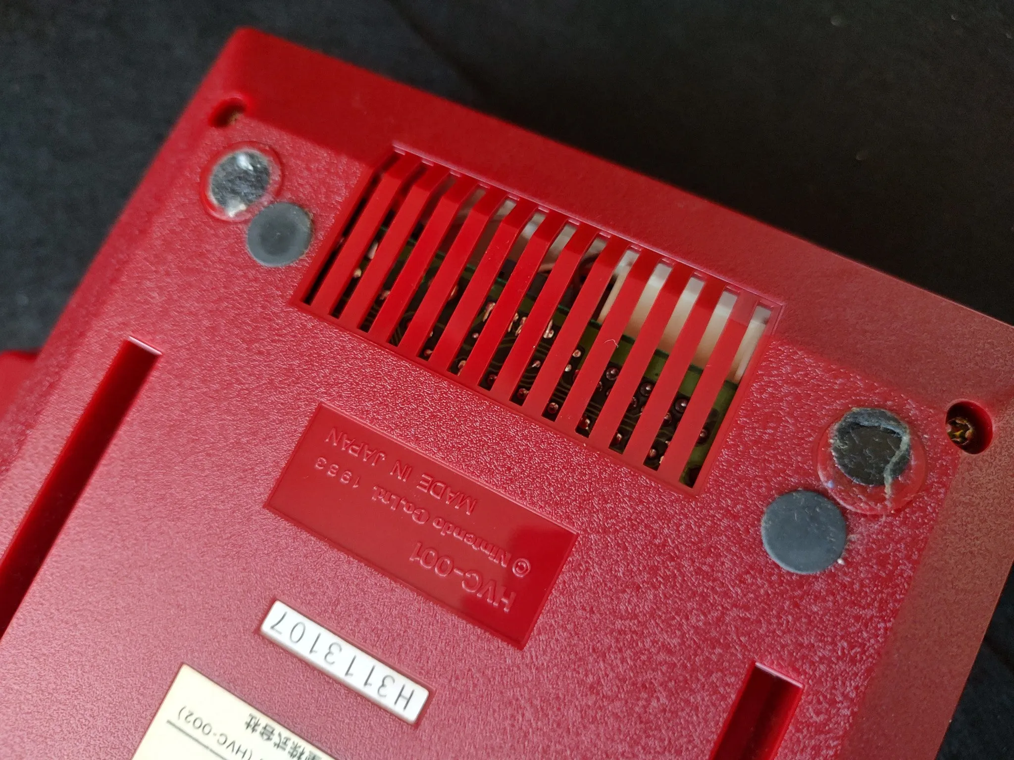 Nintendo Famicom NES HVC-001 Console, PSU, Manual, Flyer set, Working -f0603-