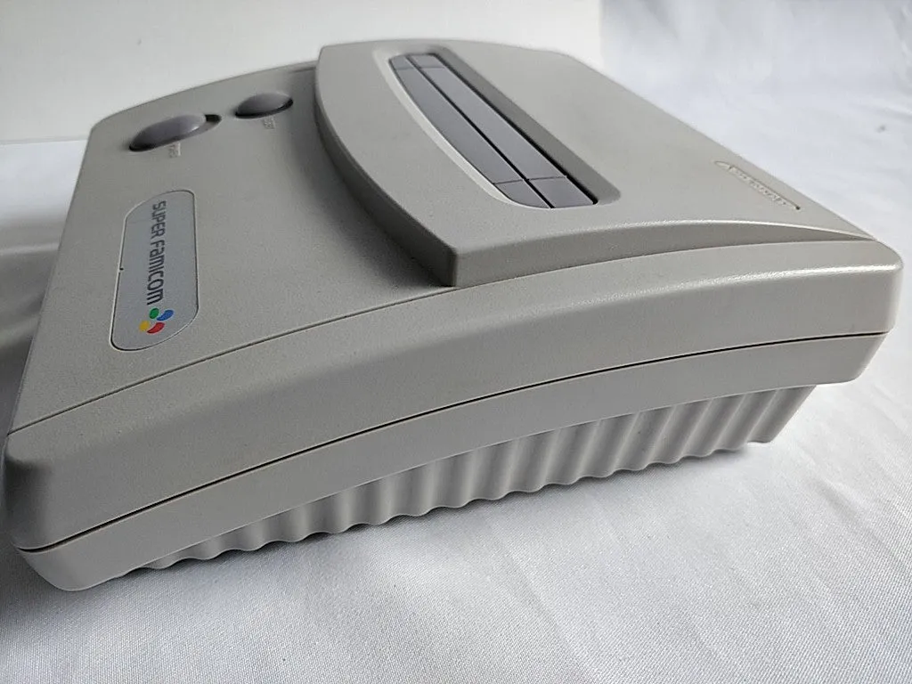 Nintendo Super Famicom Jr. (SNES) Console,Pad,AV cable,Games set/tested-d0608-