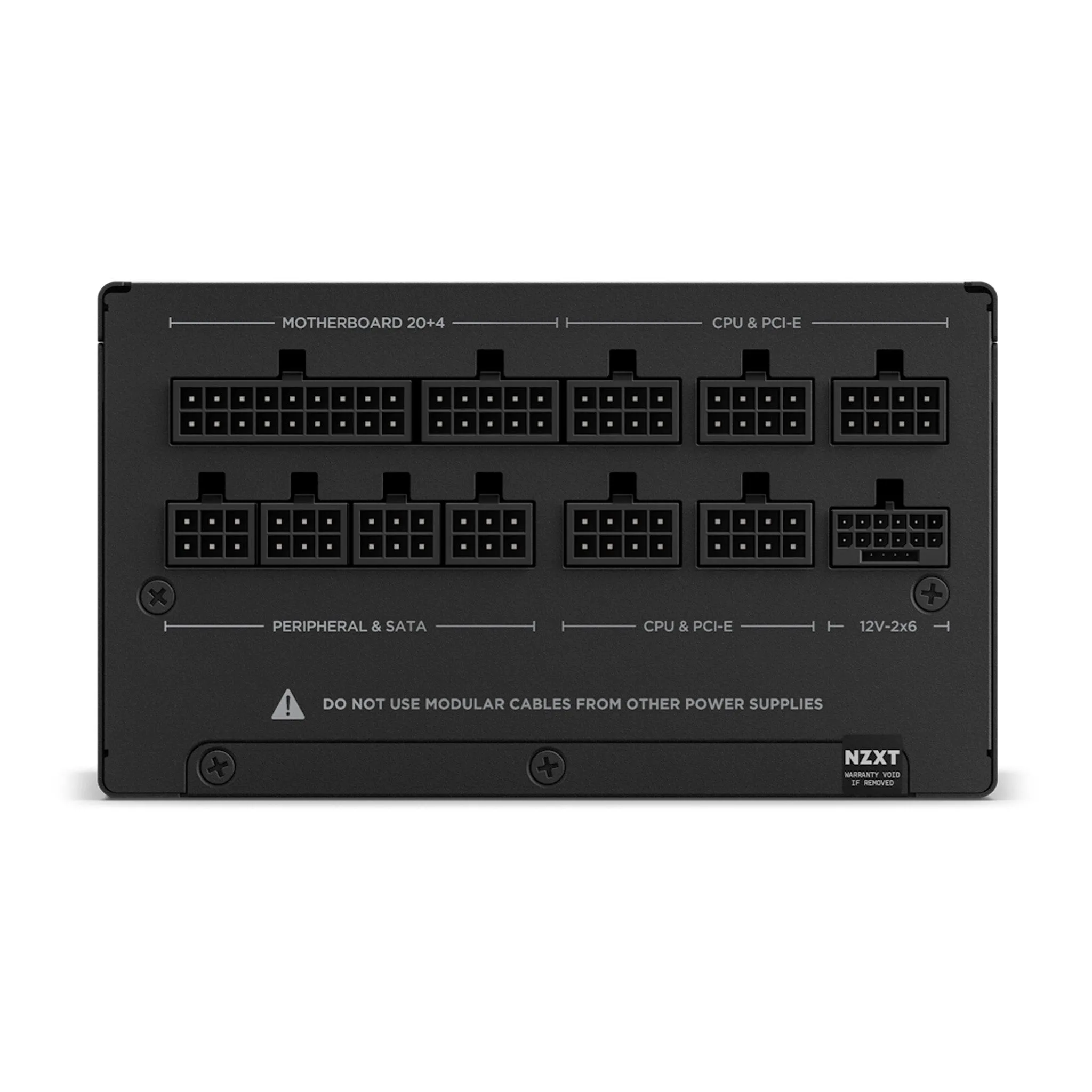NZXT PA-0G2BB-US 1000 Watt 80 PLUS Gold Fully Modular C1000 ATX 3.1 PSU - Black