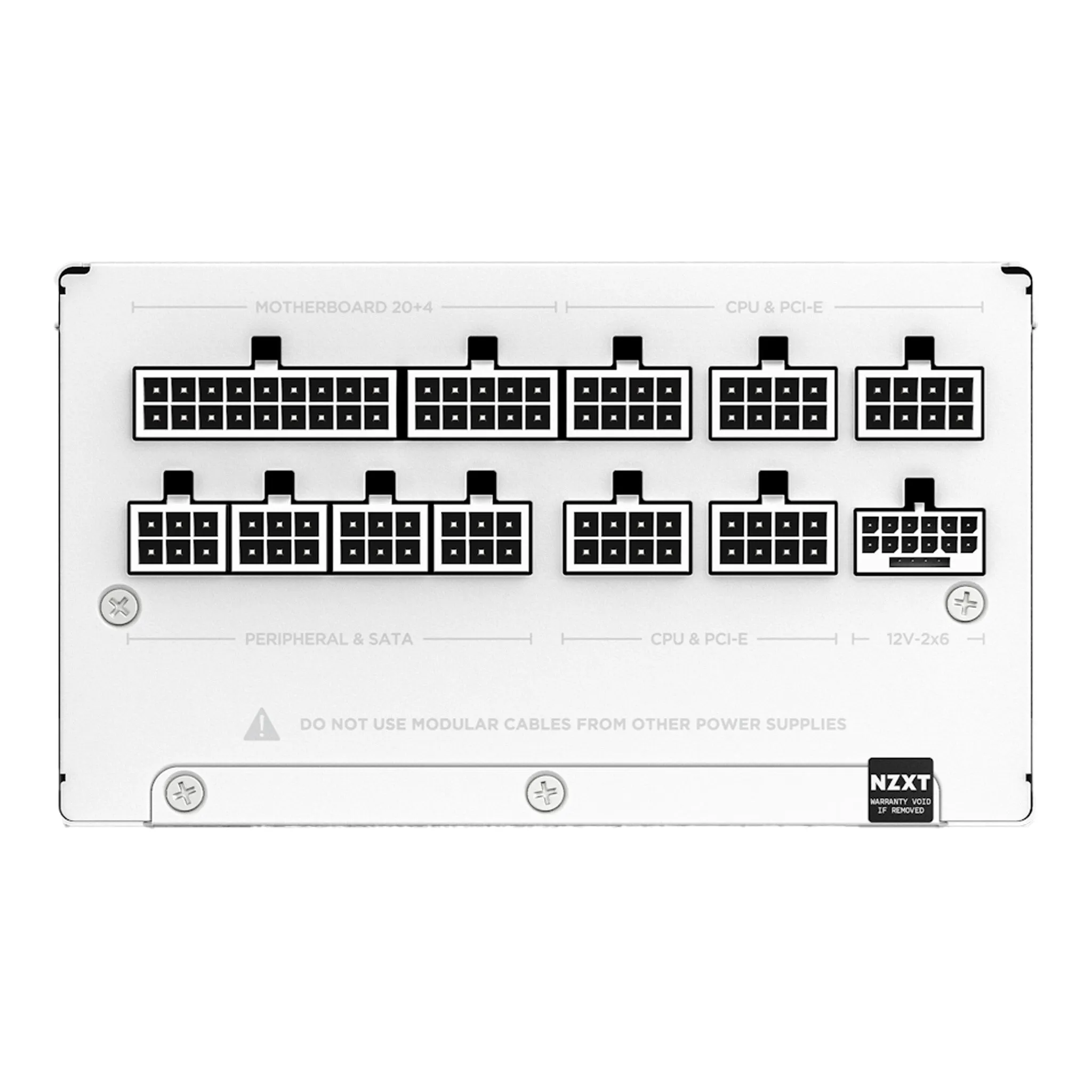 NZXT PA-8G2BW-US C850 Gold ATX 3.1 850 Watt 80 PLUS Gold Fully Modular PSU - White