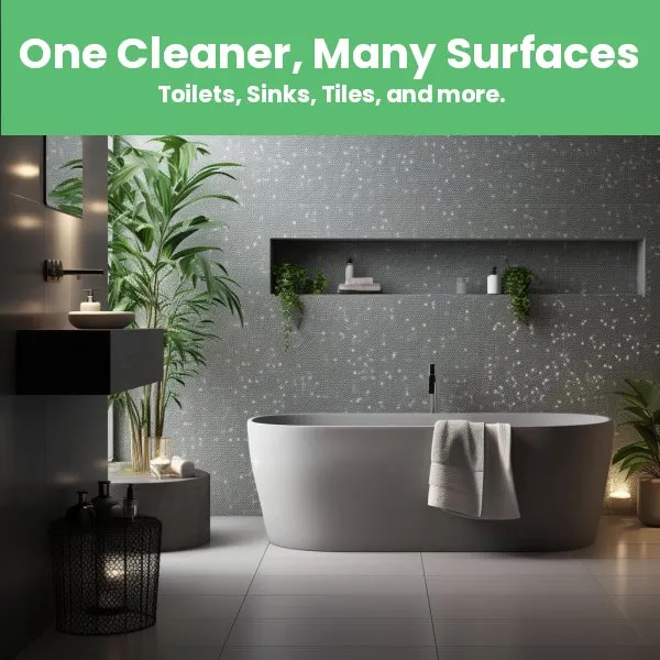 Organic Bathroom Tile & Toilet Cleaner | No Fumes | Concentrate