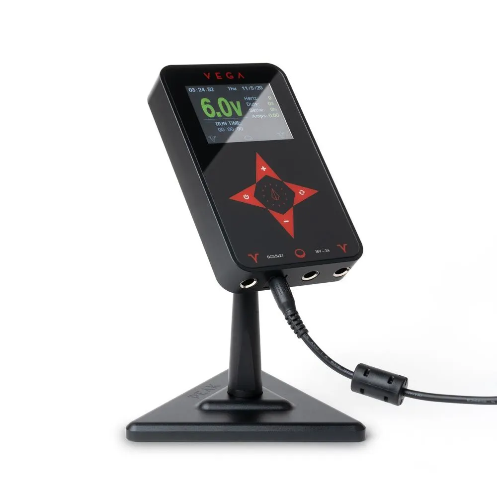 Peak Vega Tattoo Power Supply – Black Plastic
