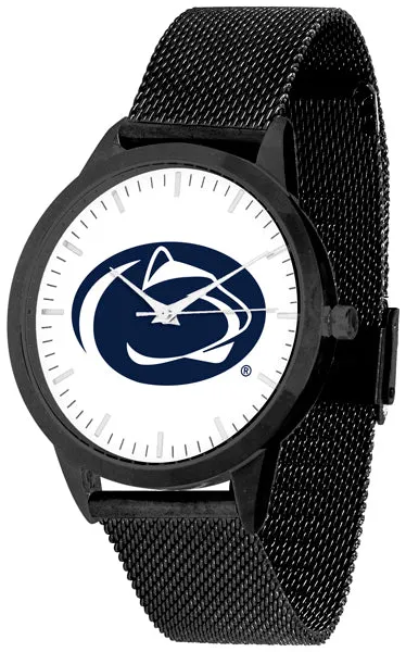Penn State Statement Mesh Band Unisex Watch - Black
