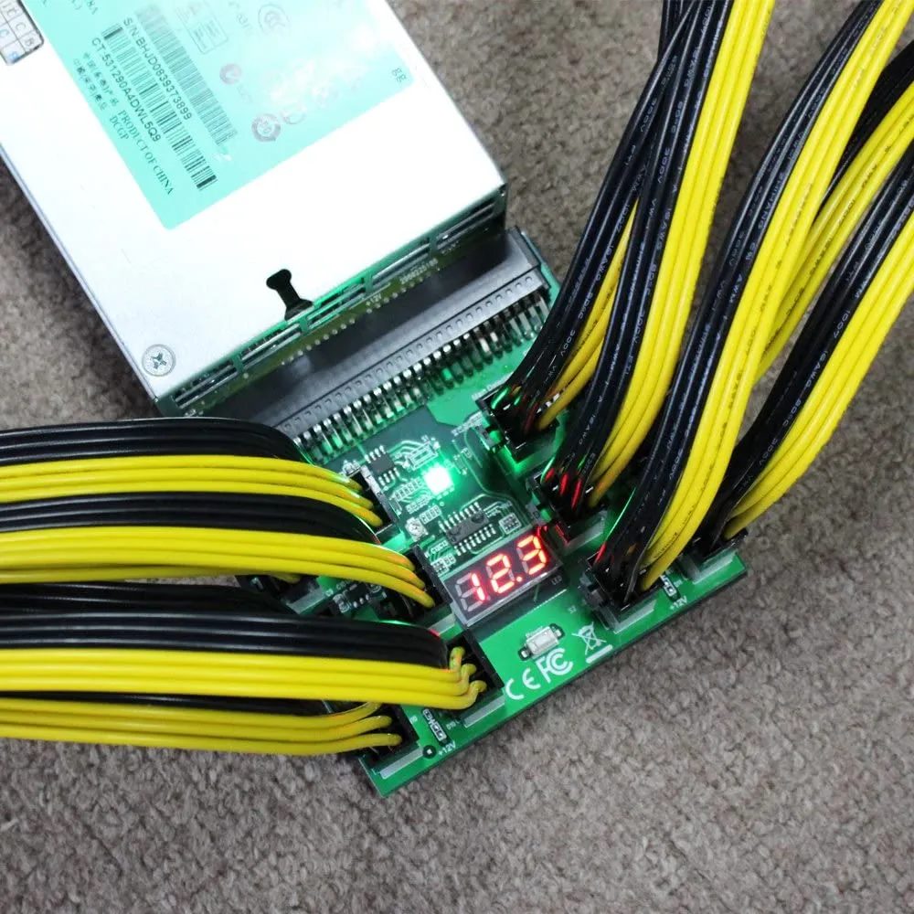 Pi ® (PiPlus®) 16AWG 6Pin to Single 8pin PCI-E Male-to-Male Adapter Cable-60cm
