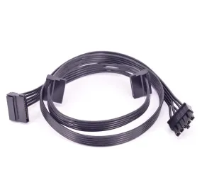 Pi ® (PiPlus®) 5 Pin to 3 SATA 15Pin Power Supply Cable for Cooler Master V series
