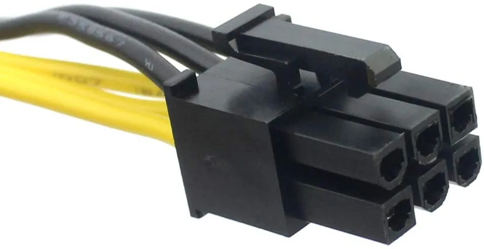 Pi ® (PiPlus®) 6 Pin Male to Dual 8 Pin (6 2)Male PCIe GPU Power Adapter Cable :(60cm 20cm)