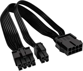 Pi ®(PiPlus®) EPS12V CPU 8 Pin Female to CPU ATX 8 Pin and ATX 4 Pin Male Power Supply Extension Cable