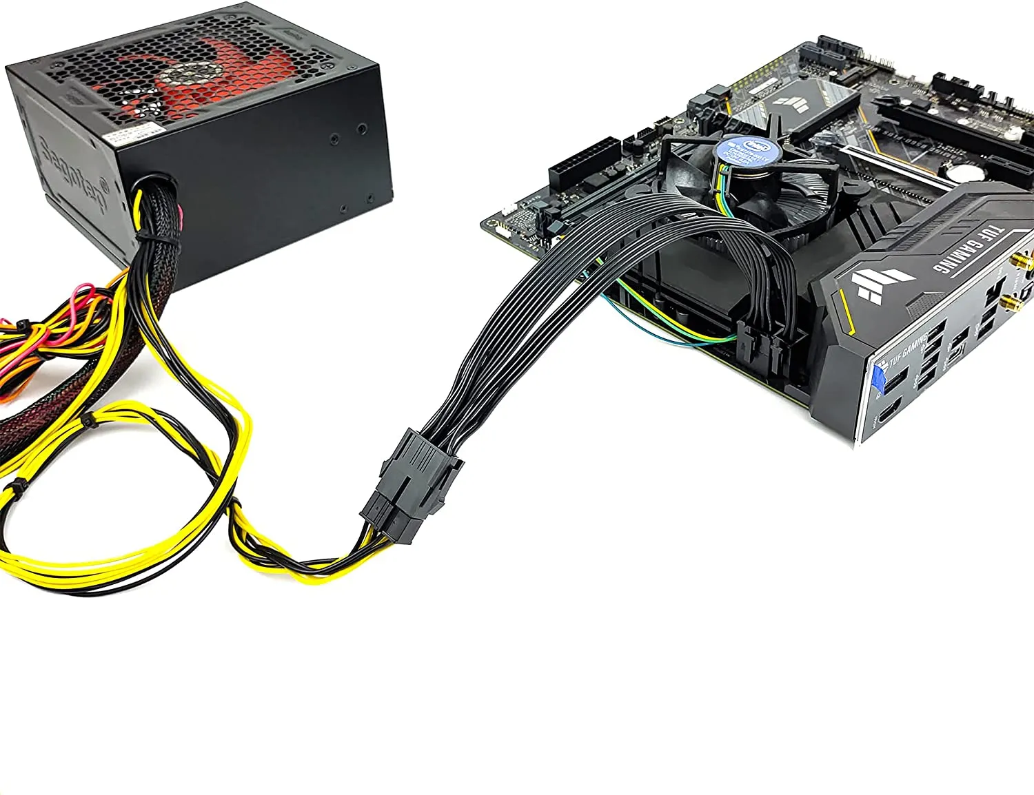 Pi ®(PiPlus®) EPS12V CPU 8 Pin Female to CPU ATX 8 Pin and ATX 4 Pin Male Power Supply Extension Cable
