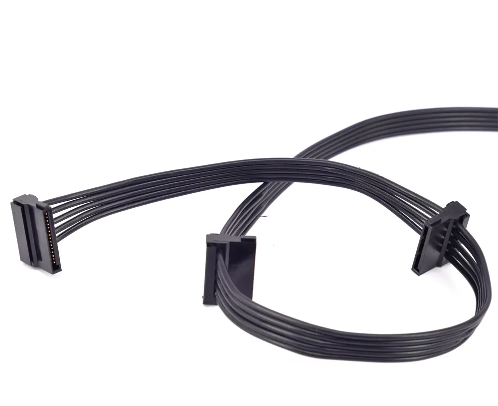 Pi ® (PiPlus®) PCI-e 6Pin Male 1 to 3 SATA Power Supply Cable