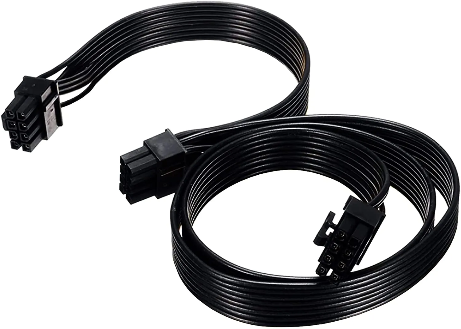 Pi ®(PiPlus®) PSU 8 Pin Male to Dual PCIe 2X 8 Pin (6 2) Male Power Cable