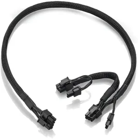 Pi ®(PiPlus®) PSU 8 Pin Male to Dual PCIe 8 Pin (6 2) Male Power Cable For Antec Signature PSU