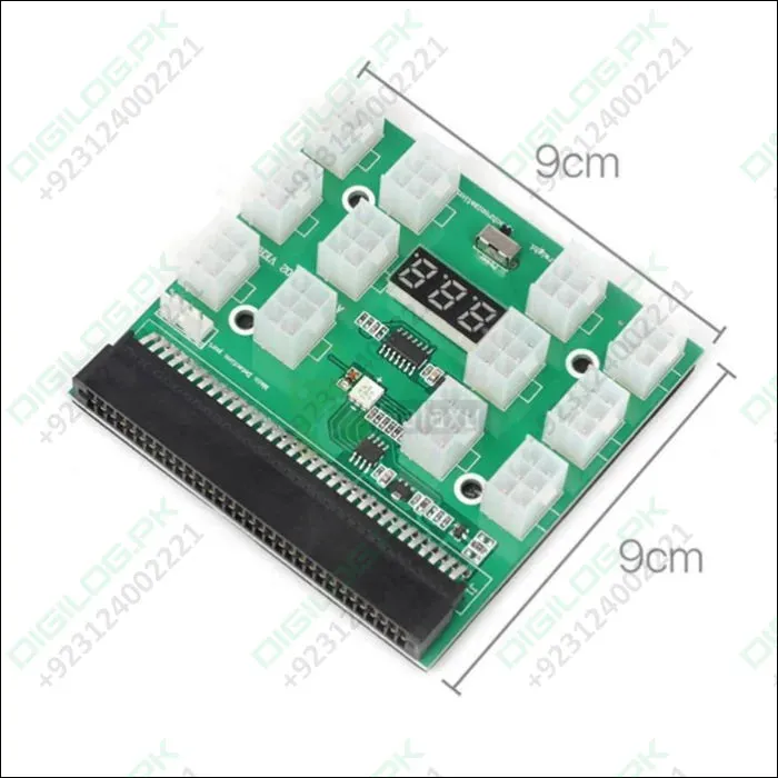 Power Supply Server 12 Port 6Pin 12V Breakout Board With LED Digital Display For 1200W 1000W 750W PSU GPU