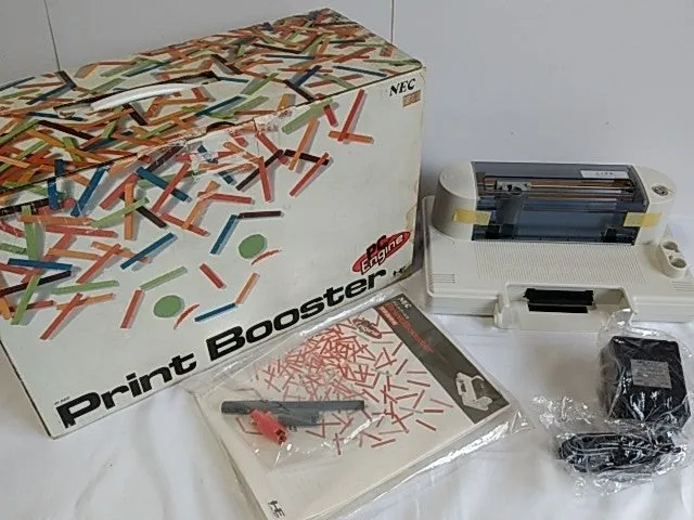 Print Booster system PI-AD3 for NEC PC Engine Turbografx-16 ,manual,Boxed set-A-
