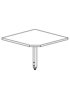 Production Basics 3419 RTW Series Add-On Corner, 36"D
