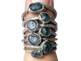 RAW sapphire ring | Blue sapphire ring
