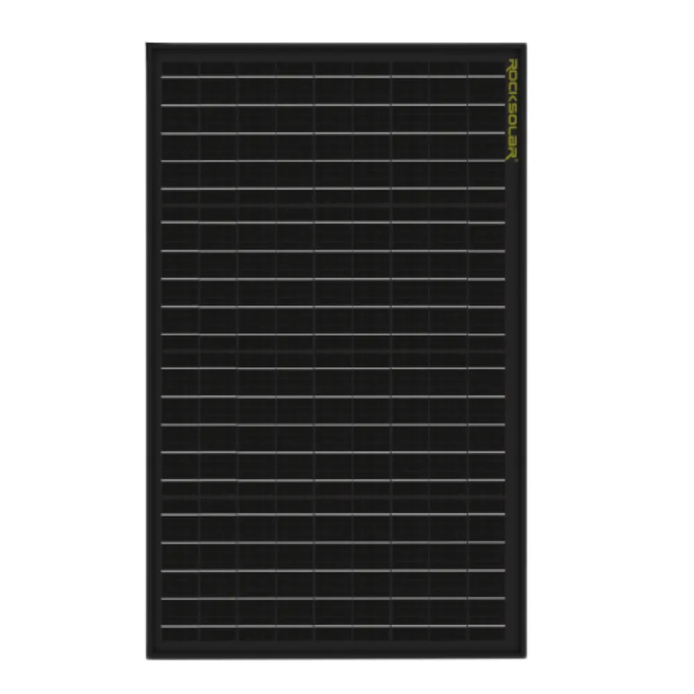 ROCKSOLAR 50W 12V Rigid Solar Panel Basic Kit with PWM Charge Controller