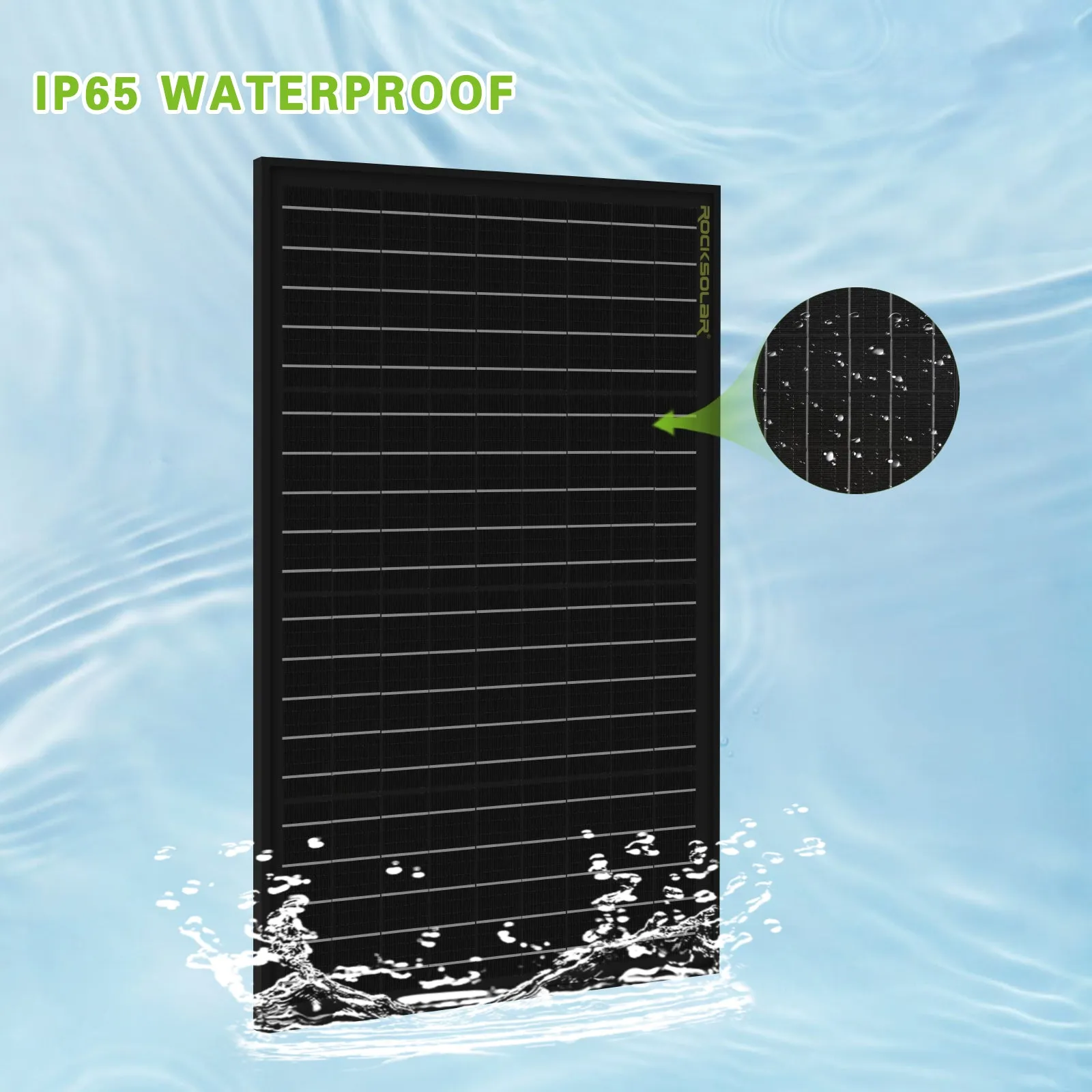ROCKSOLAR 50W 12V Rigid Solar Panel Basic Kit with PWM Charge Controller