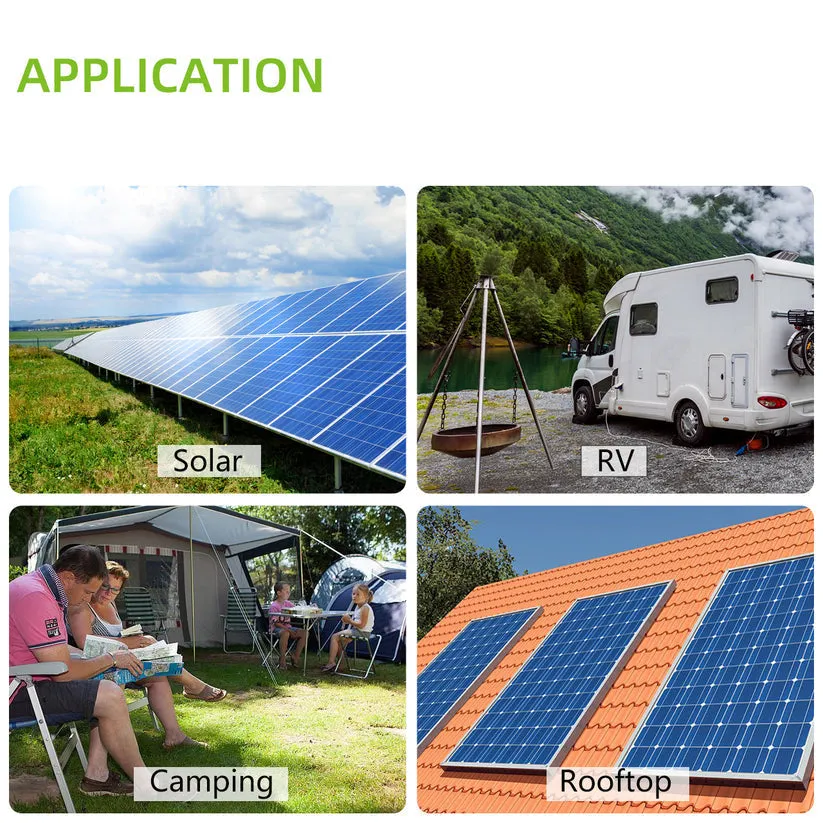 ROCKSOLAR 800W 12/24V Rigid Solar Panel Kit