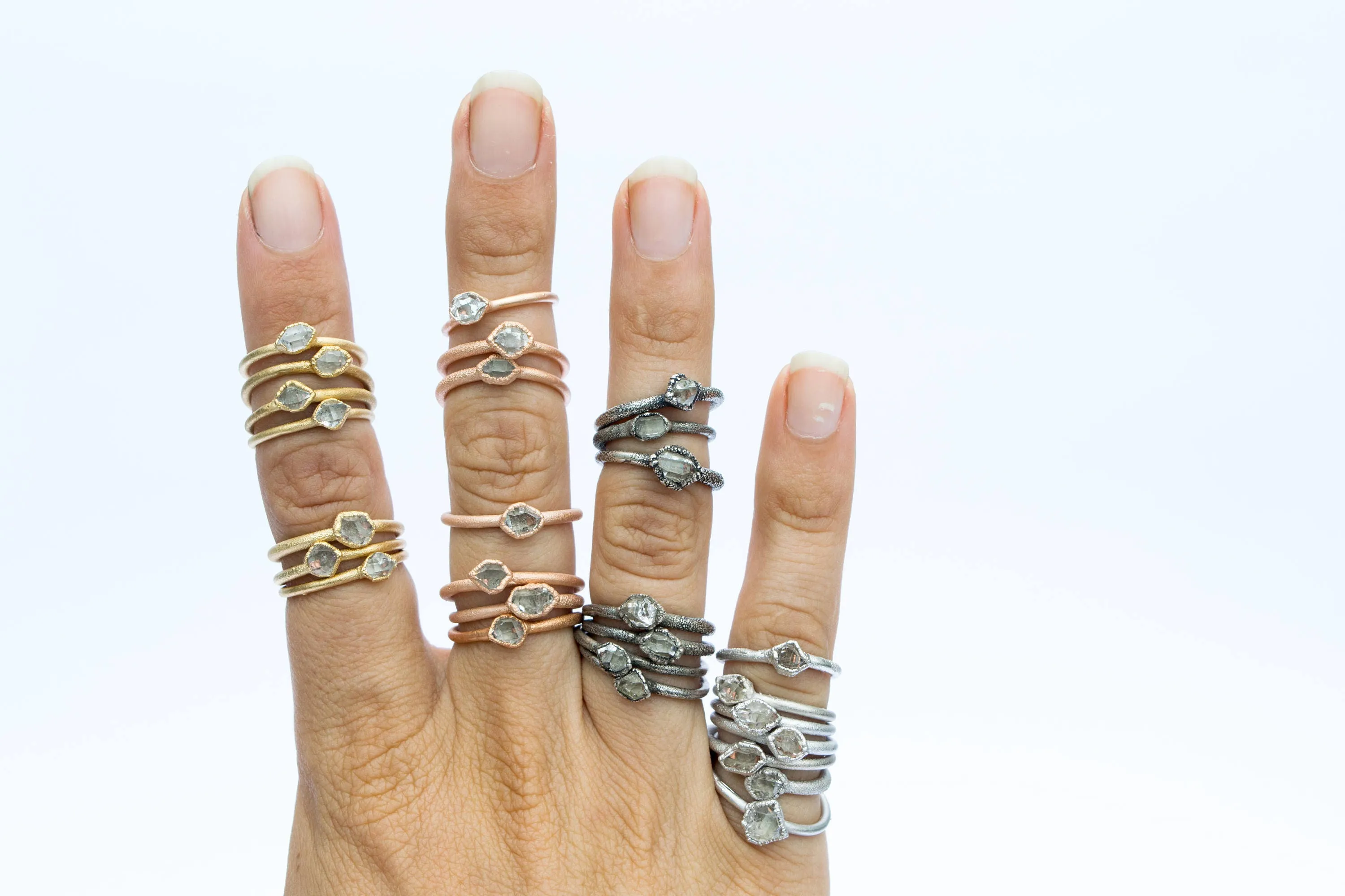 SALE Raw crystal ring | Herkimer diamond ring
