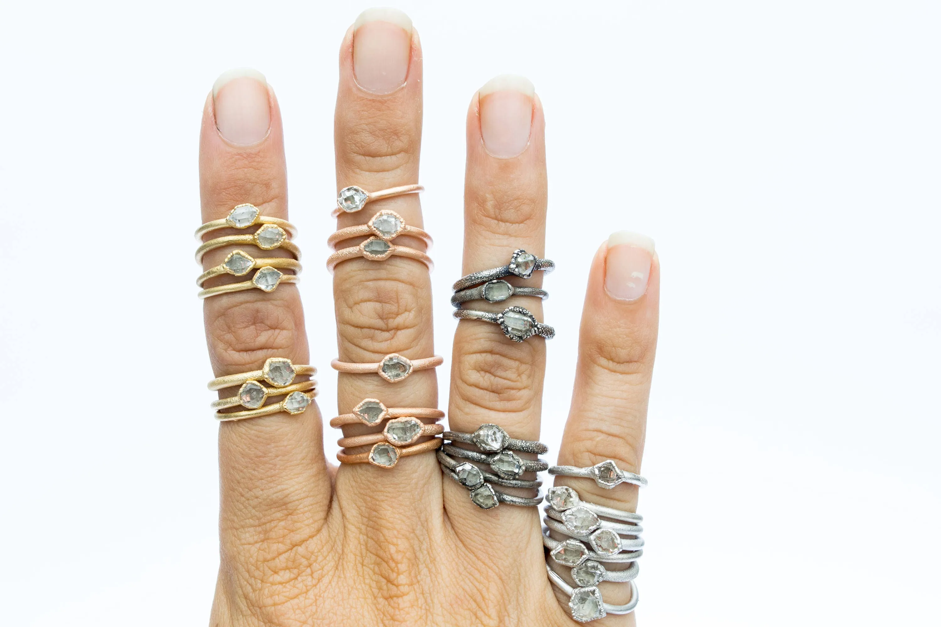 SALE Raw crystal ring | Herkimer diamond ring