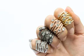 SALE Raw crystal ring | Herkimer diamond ring