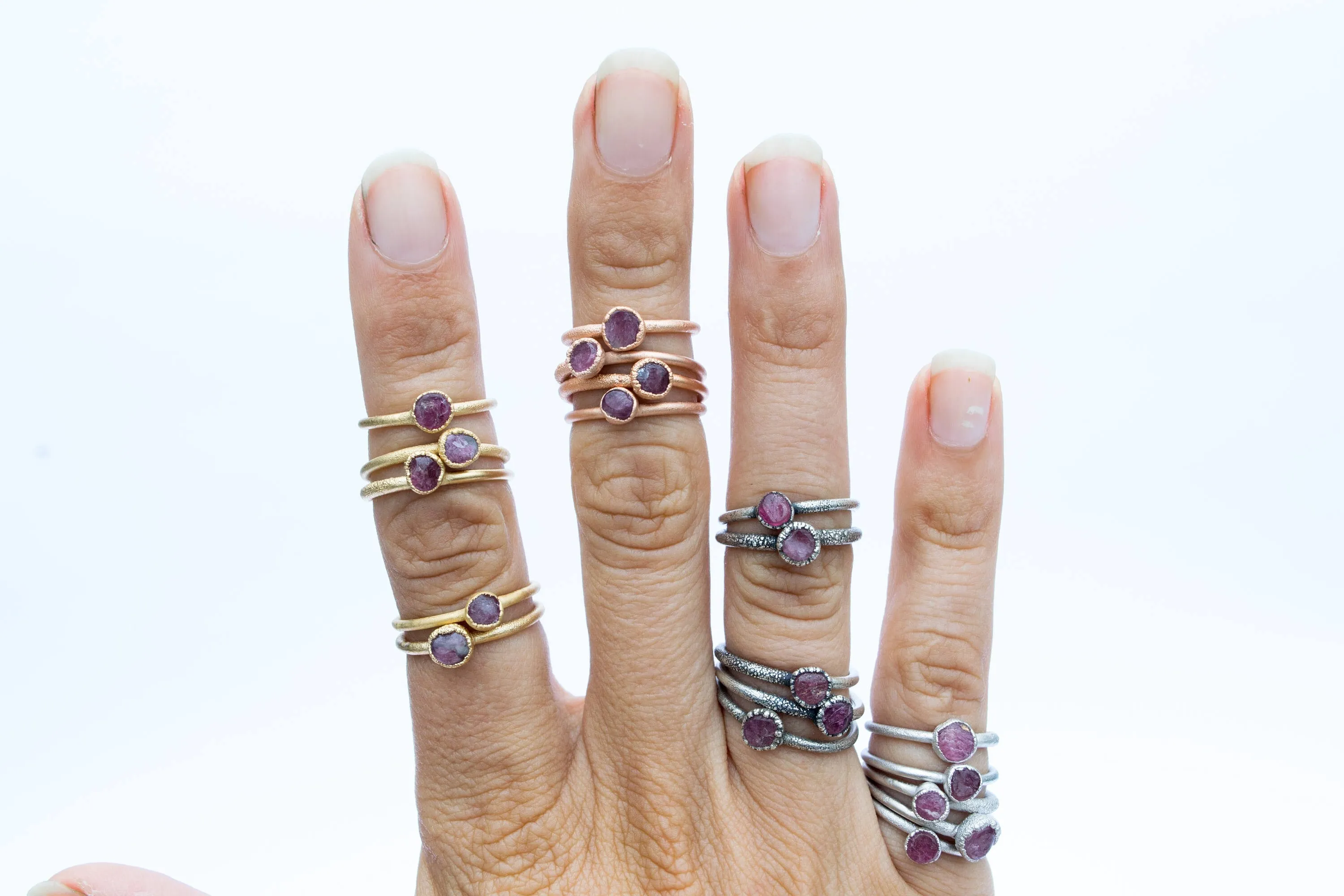 SALE Raw tourmaline ring | Pink tourmaline crystal ring