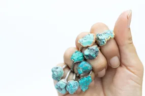 SALE Turquoise nugget ring | Raw turquoise stacking ring