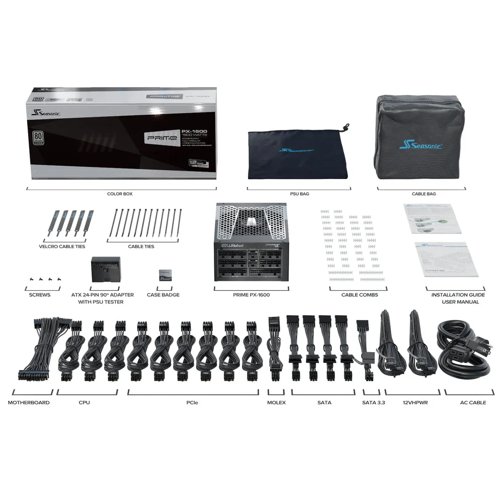 Seasonic SSR-1600PD2 PS Prime PX-1600 1600W Platinum ATX PSU