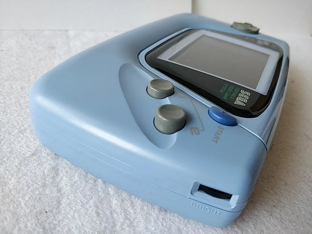 SEGA GAME GEAR Handheld Blue color Console Ninku limited ,Manual,Boxed set-c0803