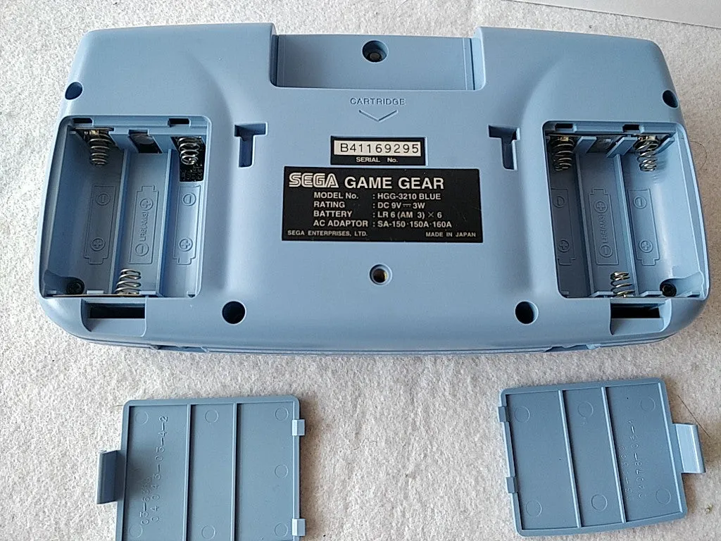 SEGA GAME GEAR Handheld Blue color Console Ninku limited ,Manual,Boxed set-c0803