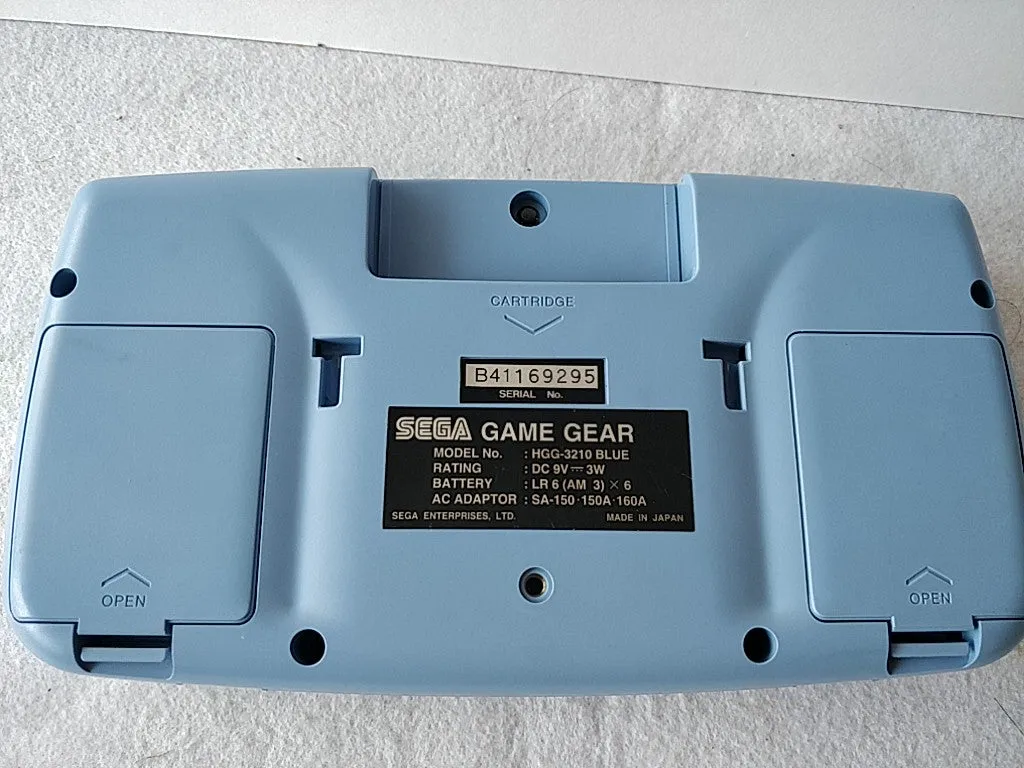SEGA GAME GEAR Handheld Blue color Console Ninku limited ,Manual,Boxed set-c0803