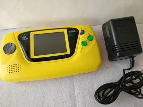 SEGA GAME GEAR HGG-3223 Yellow color Handheld Console/Has dead pixel line-d0223-