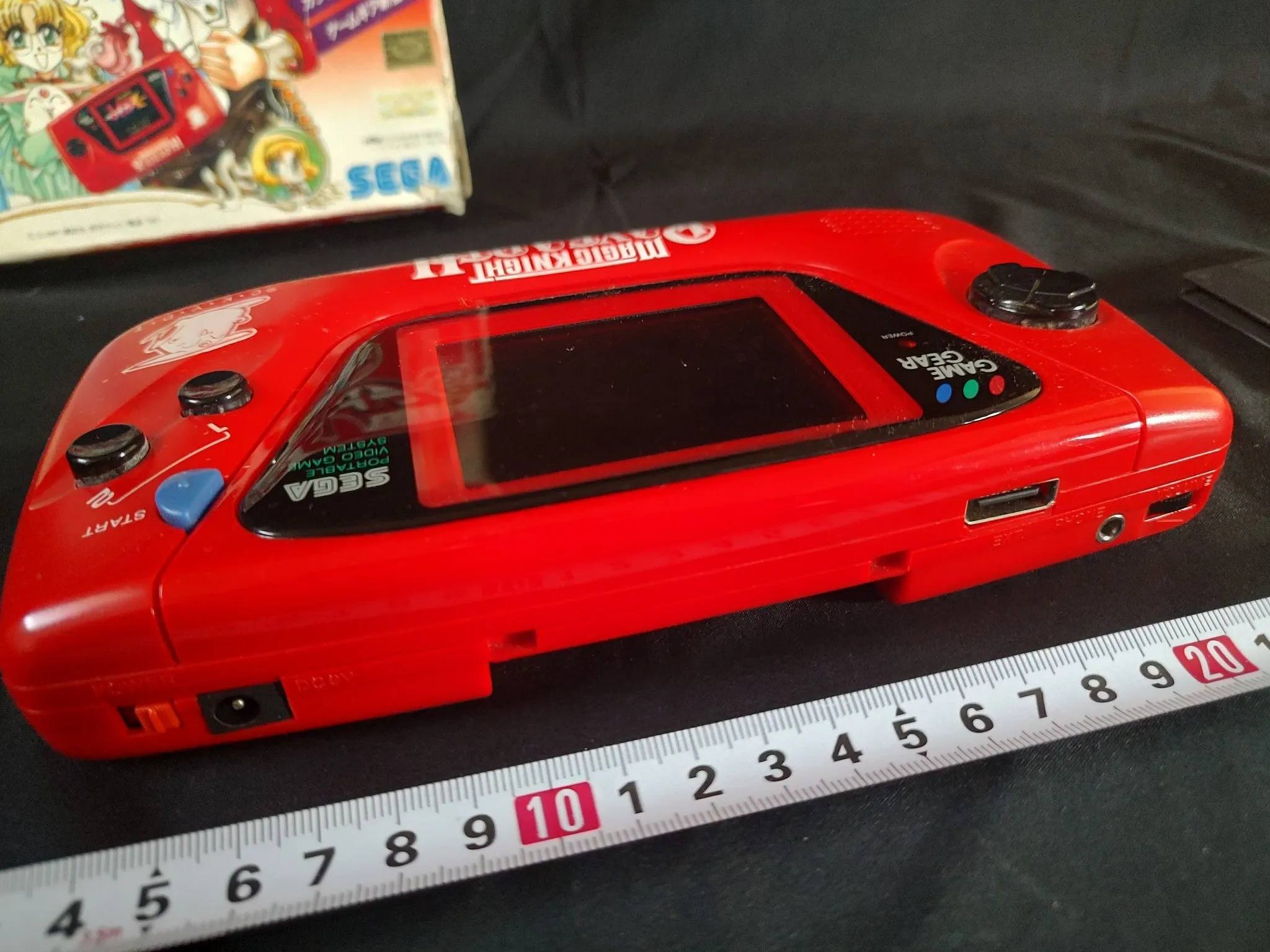 SEGA GAME GEAR Magic Knight Rayearth Limited Red Console and Game set-f1222-