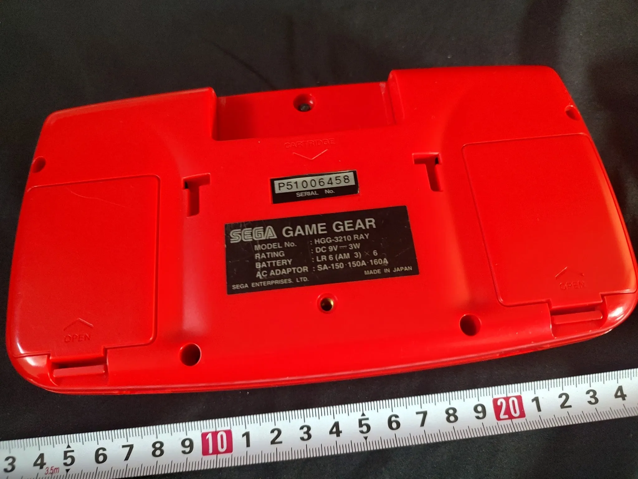SEGA GAME GEAR Magic Knight Rayearth Limited Red Console and Game set-f1222-