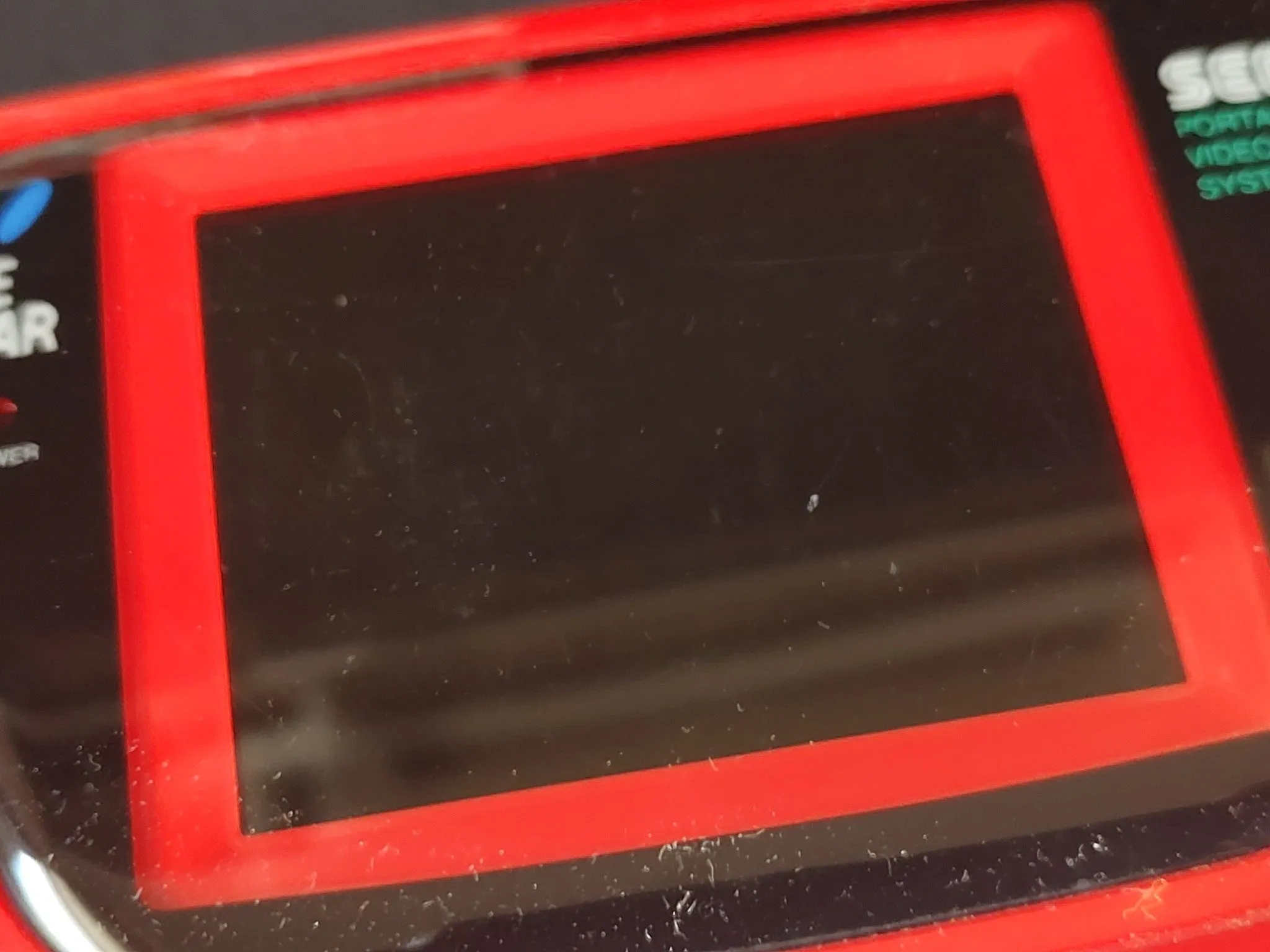SEGA GAME GEAR Magic Knight Rayearth Limited Red Console and Game set-f1222-